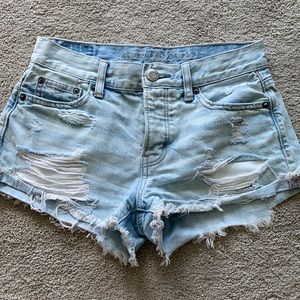 Ripped Jean shorts
